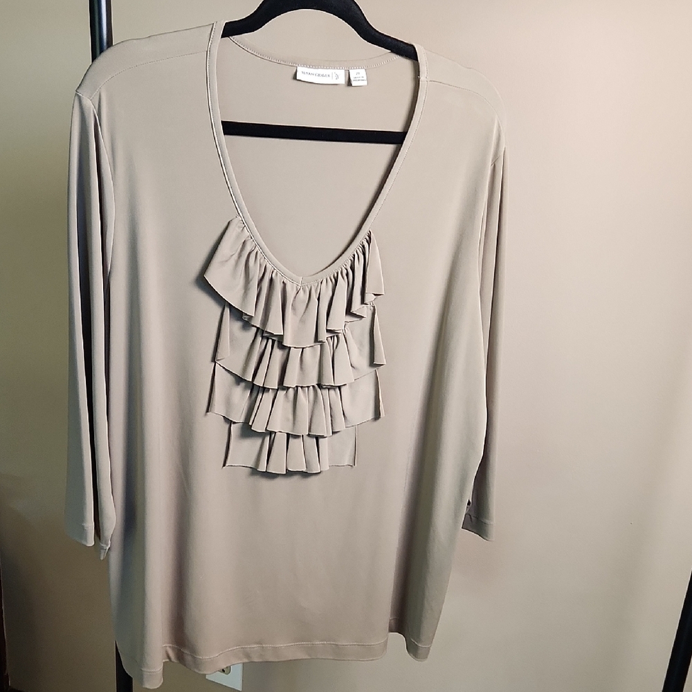 Susan Graver Tan Top